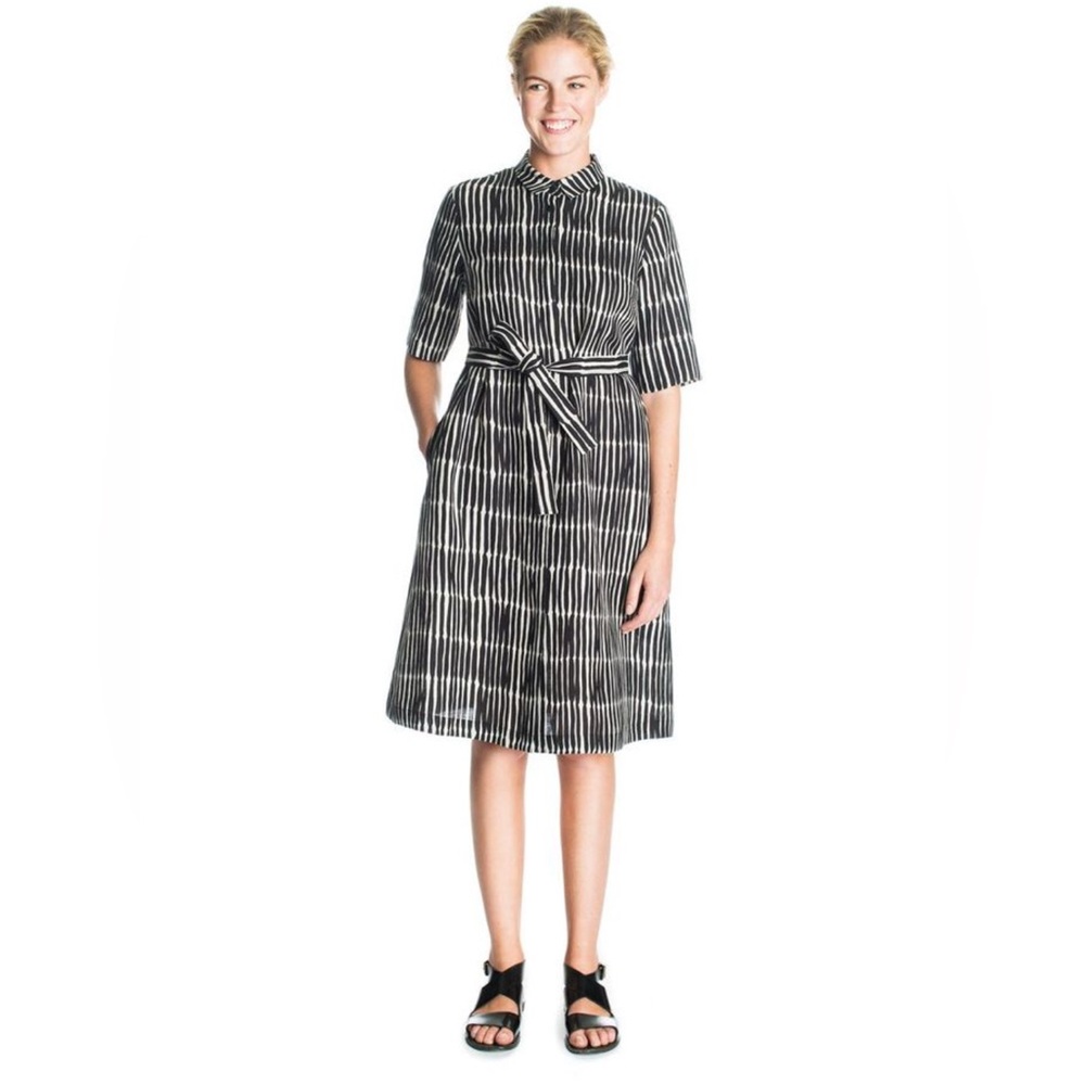 Marimekko “Kangasmekko” Black Striped Dress